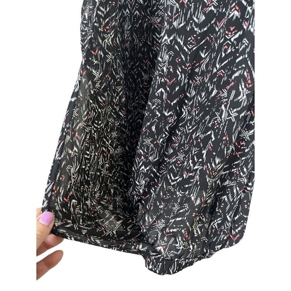 Torrid Top Women 1X Black Pullover Tank Aztec Western Boho Retro Summer Flowy - Picture 4 of 15